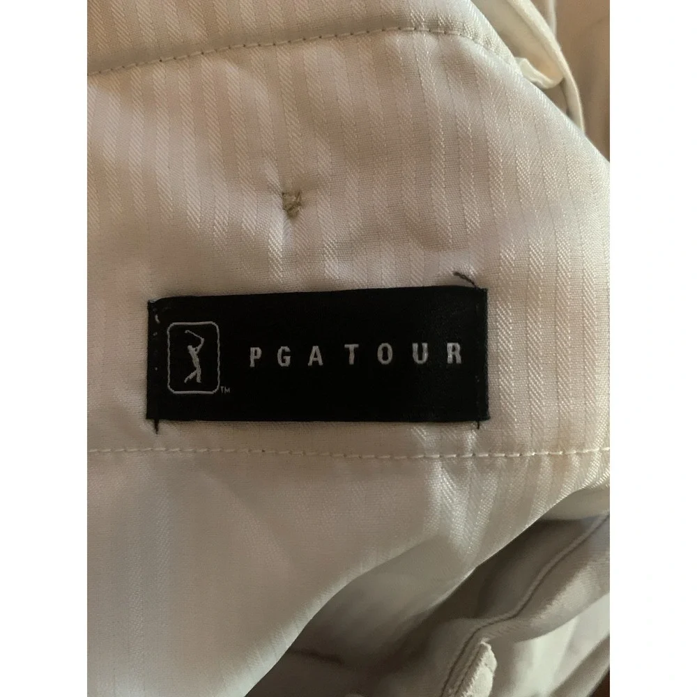 PGA Tour Shorts Mens‎ 40 Stone Flat Front  Golf Chino